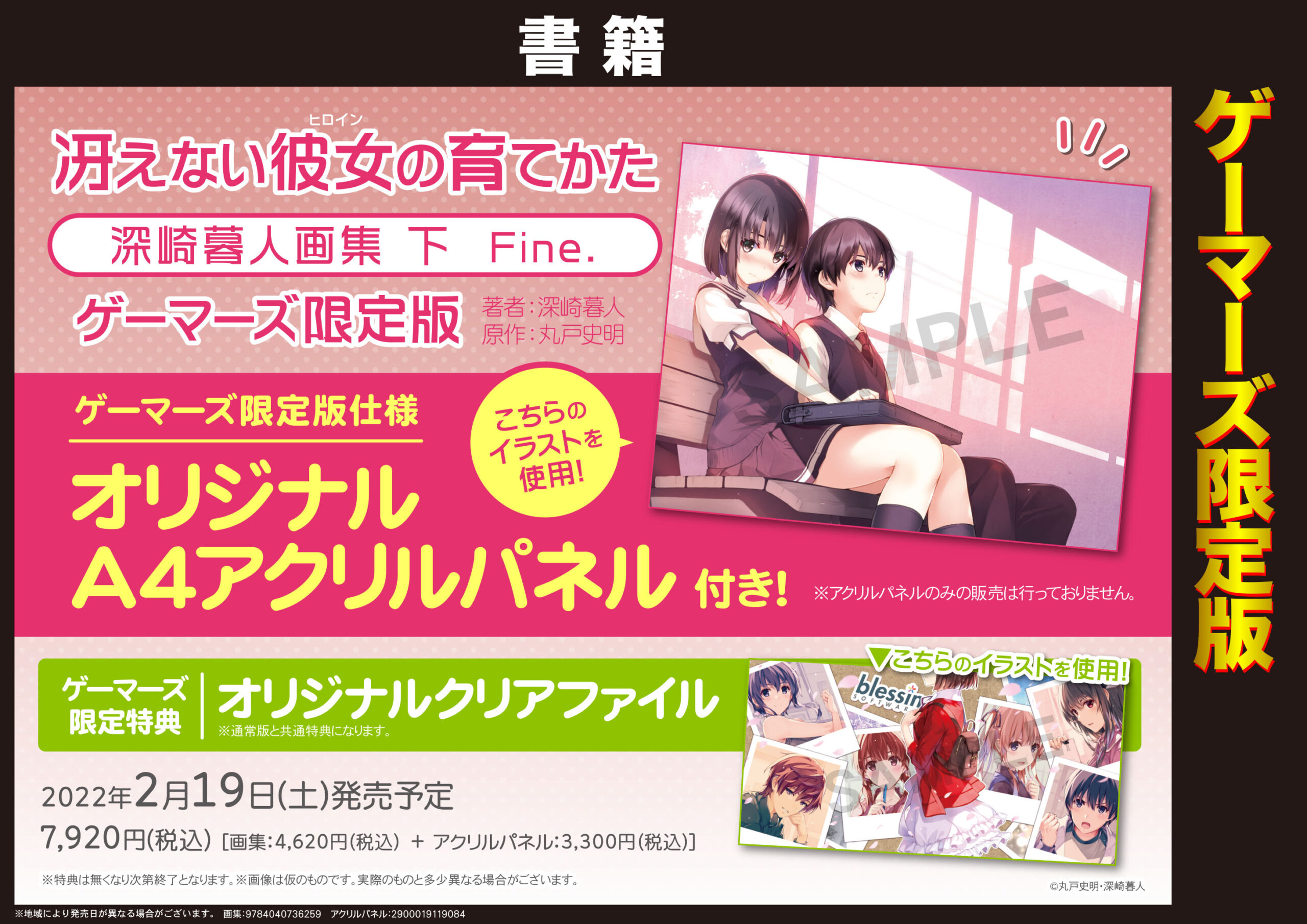 冴えない彼女の育てかた 深崎暮人画集 下 Fine.