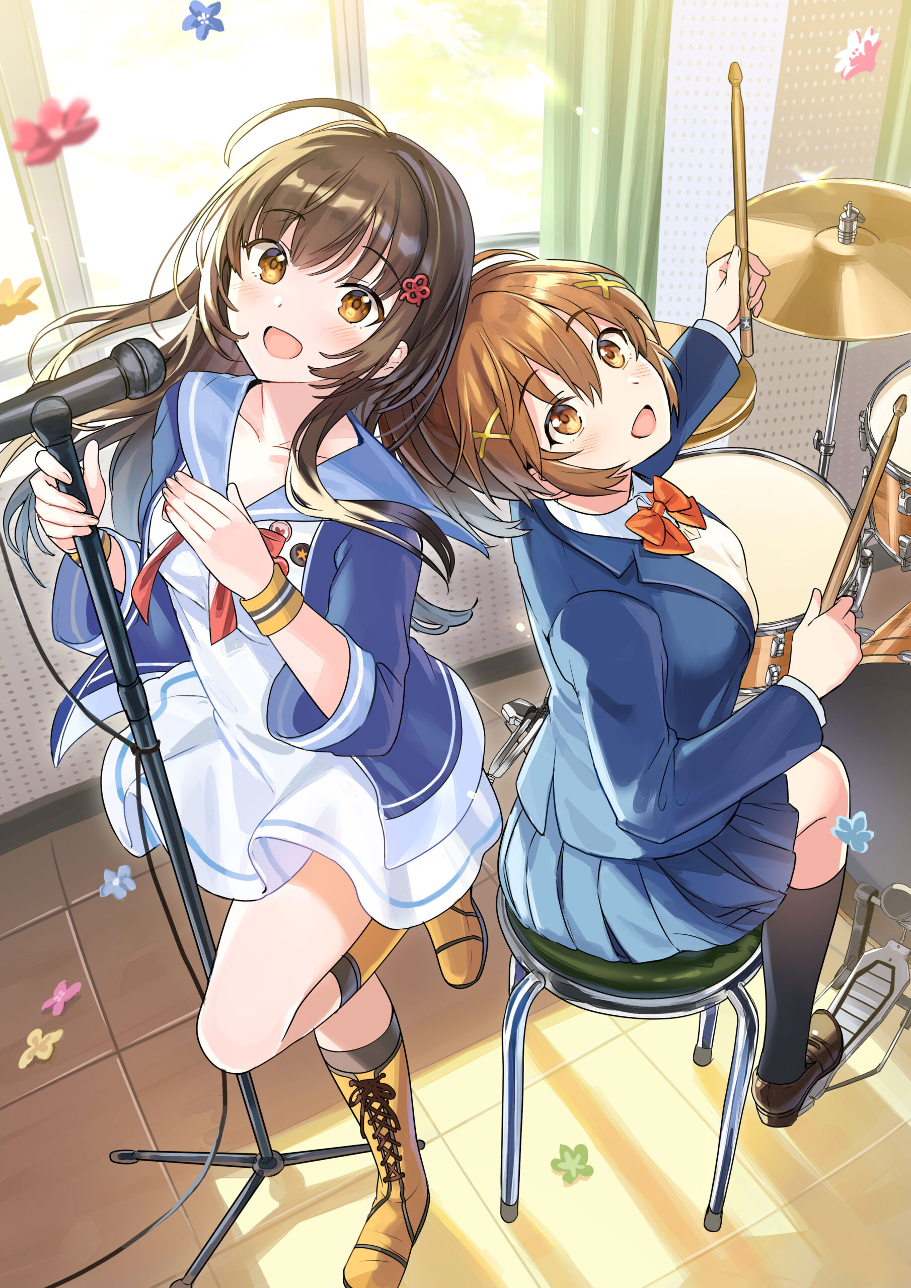 イロドリミドリ×じみかわ コラボイラスト1