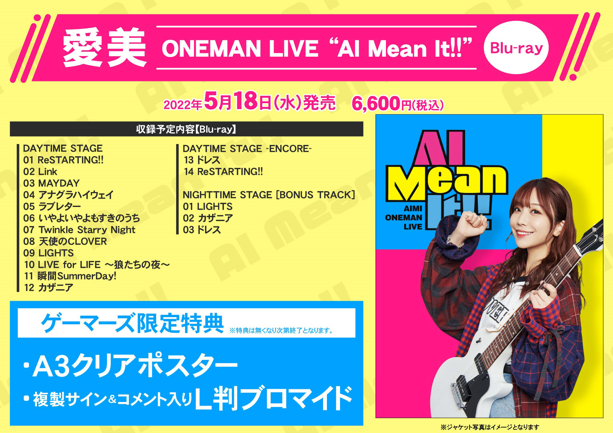 愛美 ONEMAN LIVE AI Mean It!!