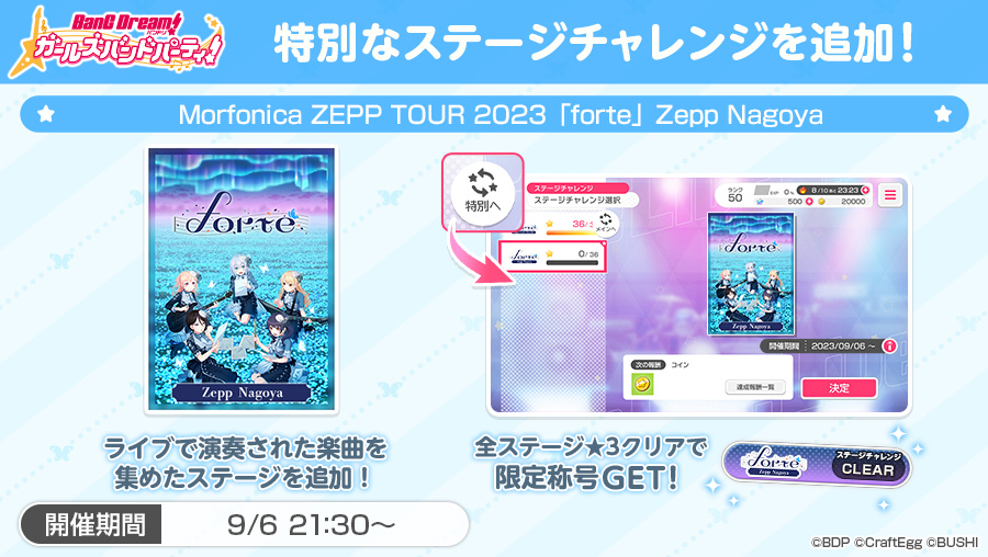Morfonica ZEPP TOUR 2023「forte」名古屋公演「ガルパ」ステージチャレンジ