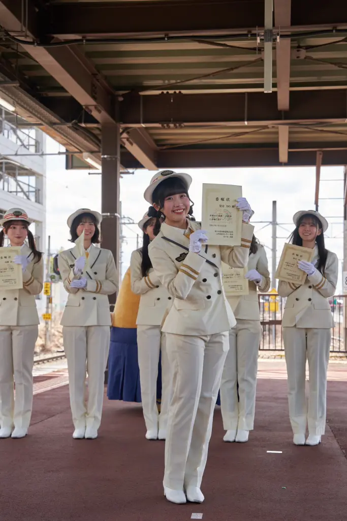 22/7(ナナニジ)JR天童駅「一日駅長就任式」